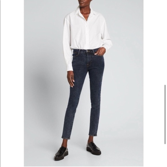 Frame Denim Le High Skinny in Trumbull ACID WASH